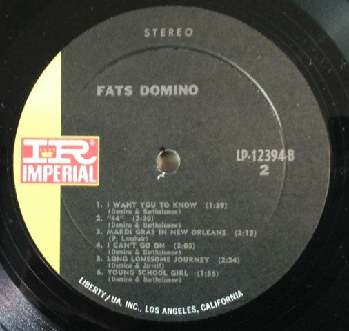Fats Domino - The Fabulous Mr. D - LP