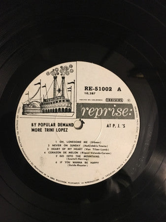 Trini Lopez - By Popular Demand!! More Trini Lopez At PJ's - LP