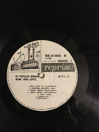 Trini Lopez - By Popular Demand!! More Trini Lopez At PJ's - LP