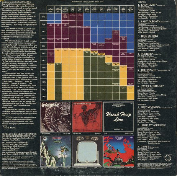 Uriah Heep - The Best Of Uriah Heep - LP