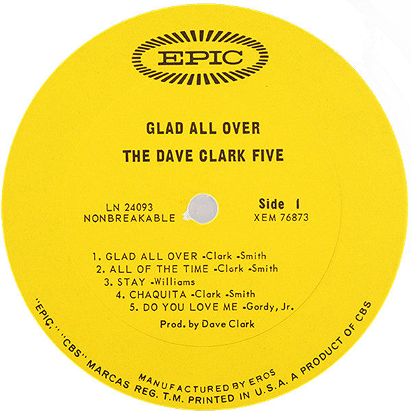 The Dave Clark Five - Glad All Over - LP
