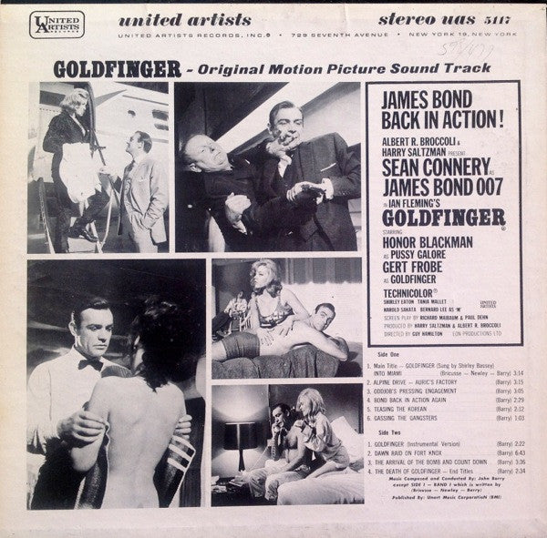 John Barry - Goldfinger (Original Motion Picture Sound Track) - LP