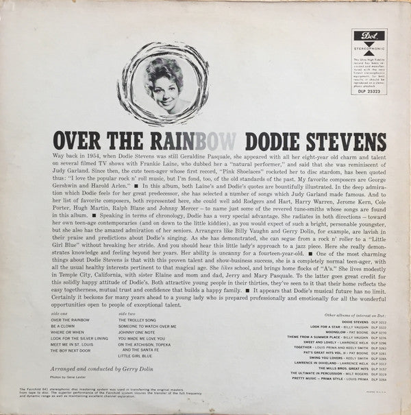 Dodie Stevens - Over The Rainbow - LP