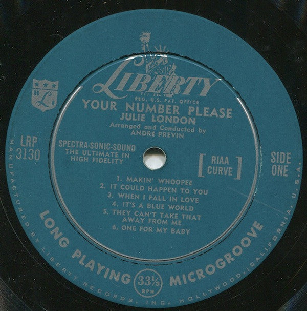 Julie London - Your Number Please - LP