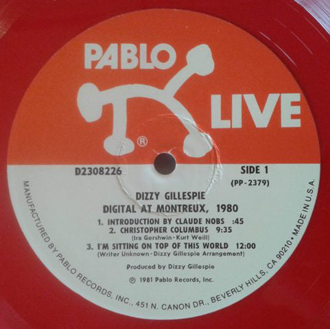 Dizzy Gillespie - Digital At Montreux, 1980 - LP