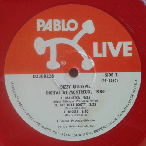 Dizzy Gillespie - Digital At Montreux, 1980 - LP
