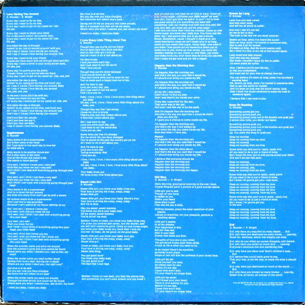 Stevie Wonder - Music Of My Mind - LP