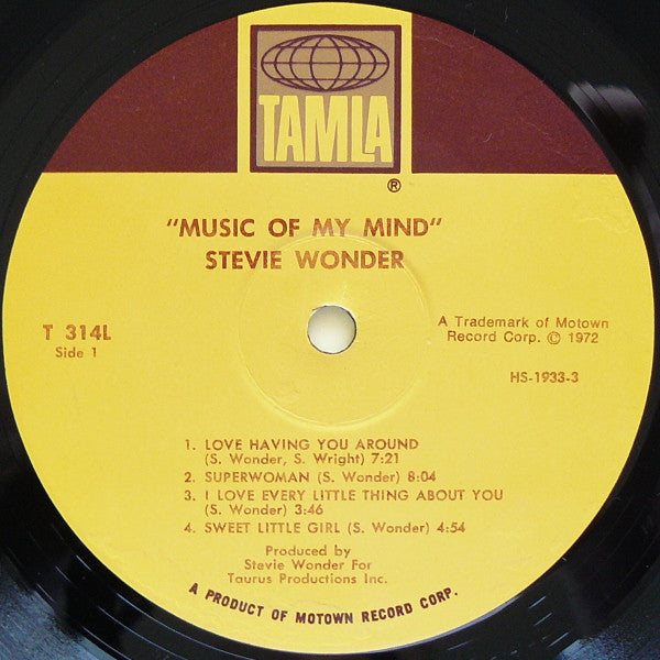 Stevie Wonder - Music Of My Mind - LP