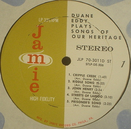 Duane Eddy - Songs Of Our Heritage - LP