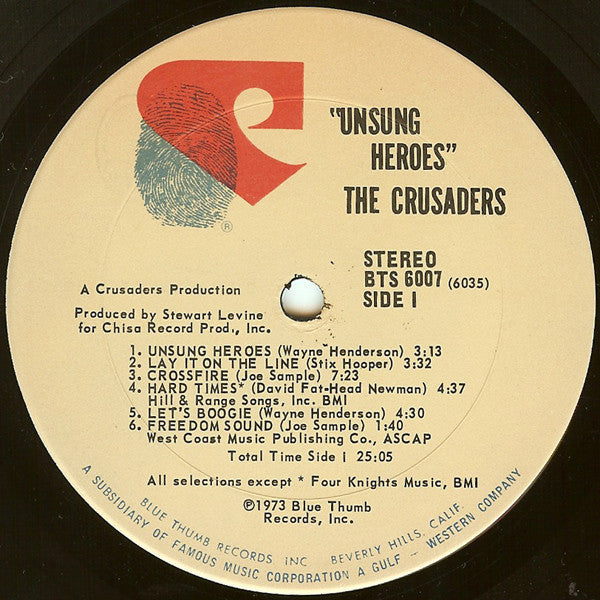 The Crusaders - Unsung Heroes - LP