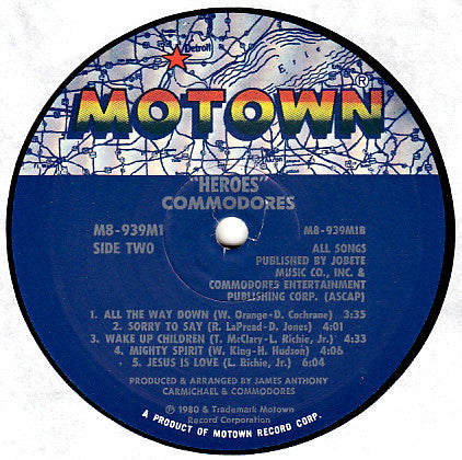 Commodores - Heroes - LP