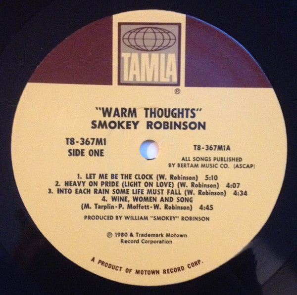 Smokey Robinson - Warm Thoughts - LP