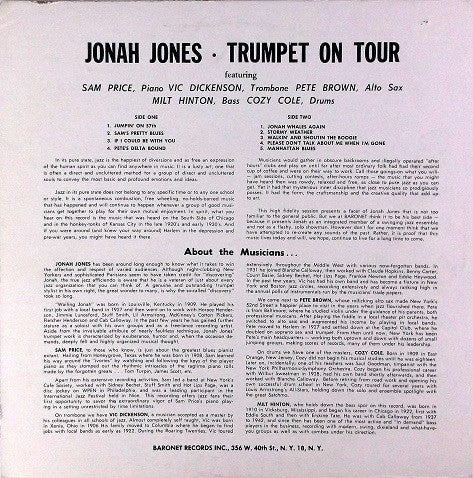 Jonah Jones - Trumpet On Tour - LP
