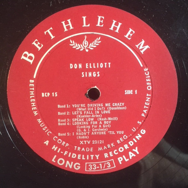 Don Elliott - Don Elliot Sings