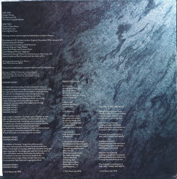 UK  - Danger Money - LP