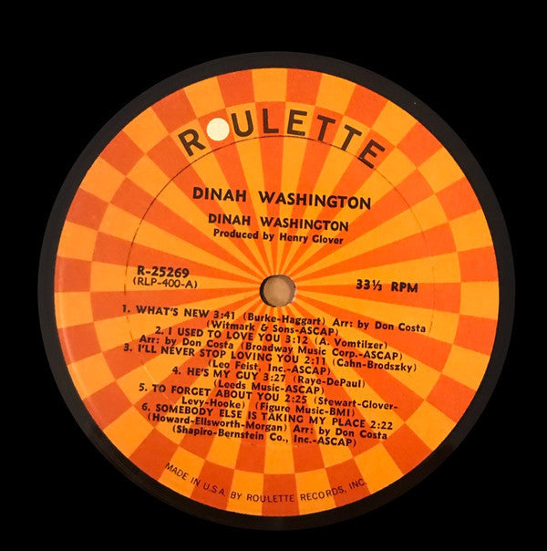 Dinah Washington - Dinah Washington - LP
