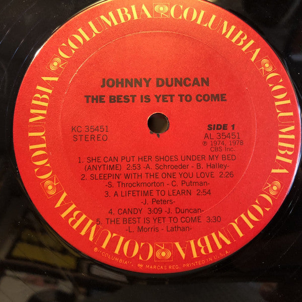 Johnny Duncan  - The Best Is Yet To Come - LP