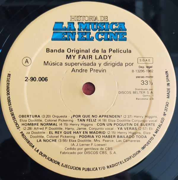 Audrey Hepburn, Rex Harrison - My Fair Lady = Mi Bella Dama - LP
