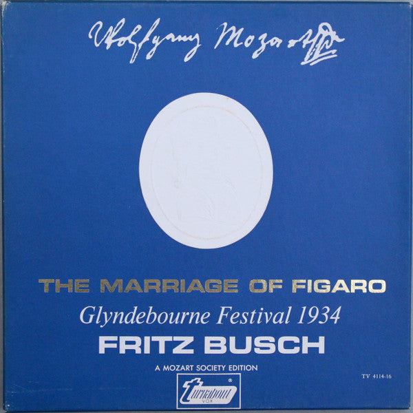 Wolfgang Mozart* - Glynebourne Featival 1934*, Fritz Busch - The Marriage Of Figaro - LP