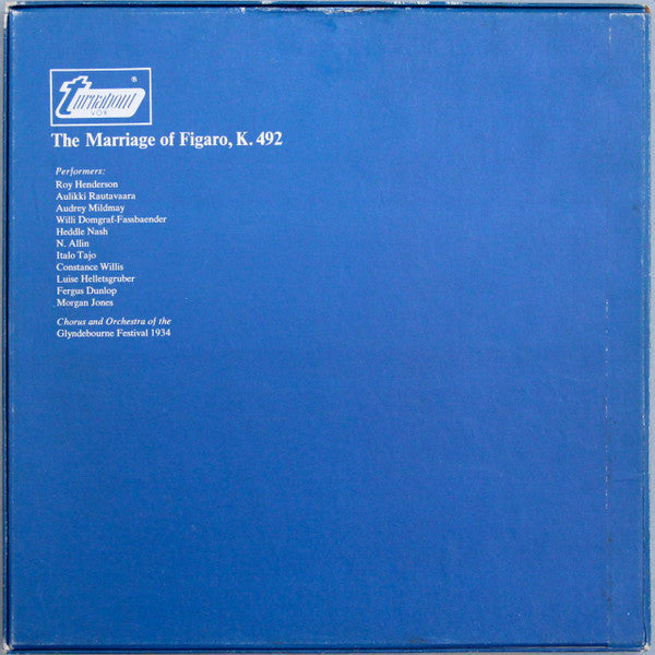 Wolfgang Mozart* - Glynebourne Featival 1934*, Fritz Busch - The Marriage Of Figaro - LP