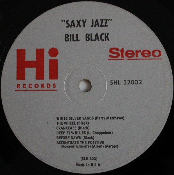 Bill Black And His Combo* - Saxy Jazz - LP