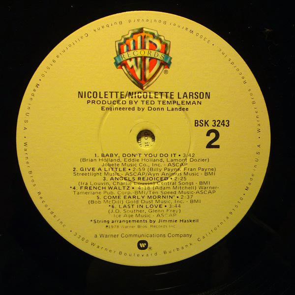 Nicolette Larson - Nicolette - LP