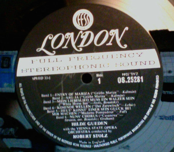 Hilde Gueden*, Vienna State Opera Orchestra*, Vienna Operetta Chorus*, Robert Stolz - Hilde Gueden Sings Operetta Evergreens - LP
