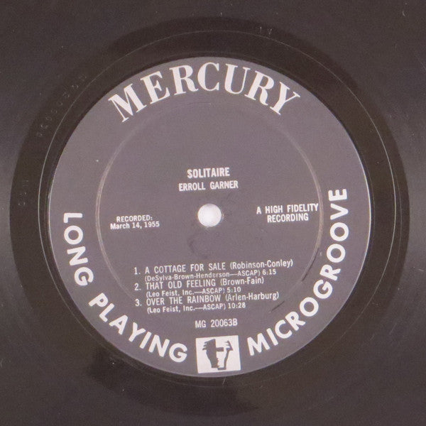 Erroll Garner - Solitaire - LP