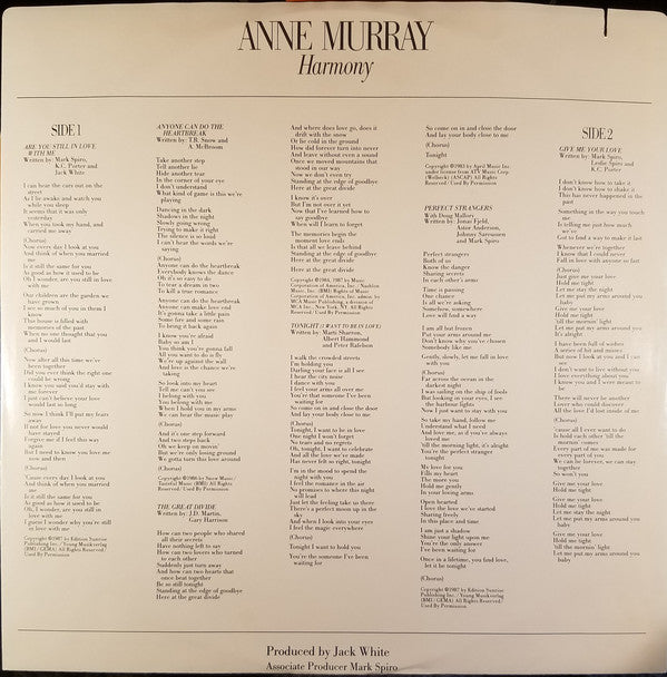 Anne Murray - Harmony - LP