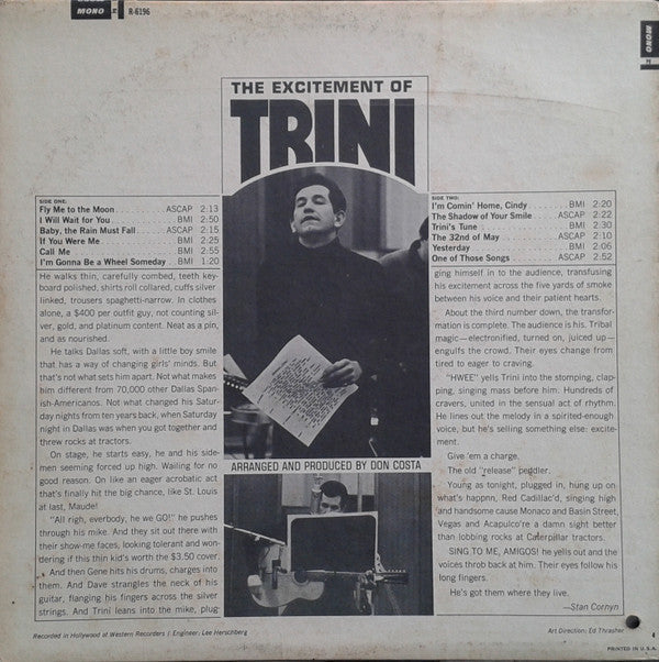 Trini Lopez - Trini - LP