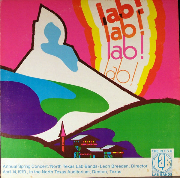 The Seven Big Bands Of North Texas*, Leon Breeden - Annual Spring Concert (April 14, 1970, In The North Texas Auditorium, Denton, Texas) - LP