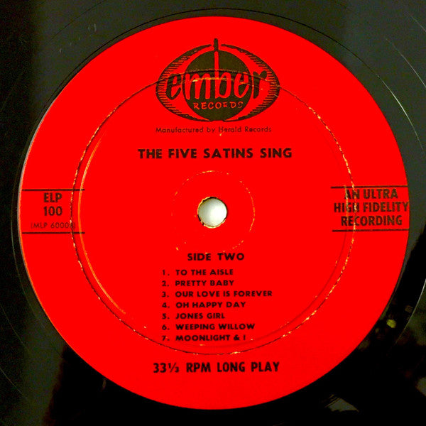 The Five Satins - The 5 Satins Sing - LP