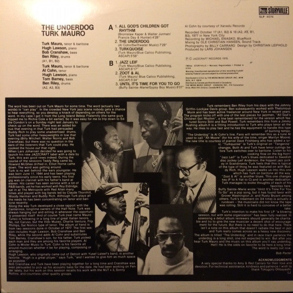 Turk Mauro - The Underdog - LP