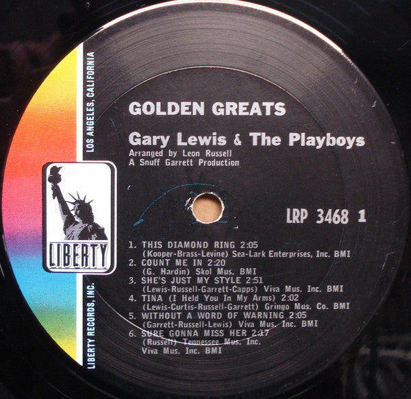 Gary Lewis & The Playboys - Golden Greats - LP