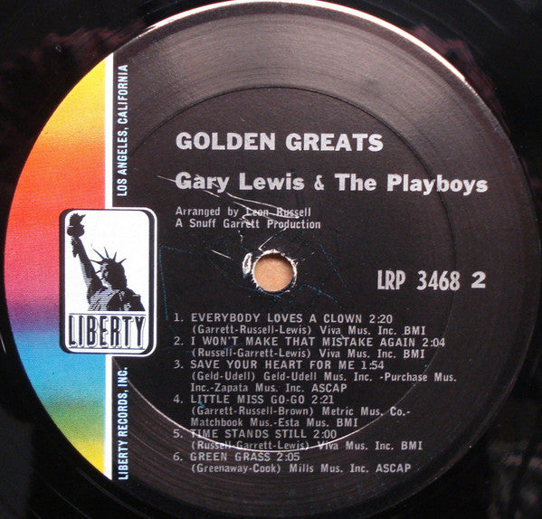 Gary Lewis & The Playboys - Golden Greats - LP