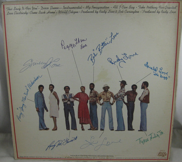 Rudy Love And The Love Family - This Song Is For You - LP