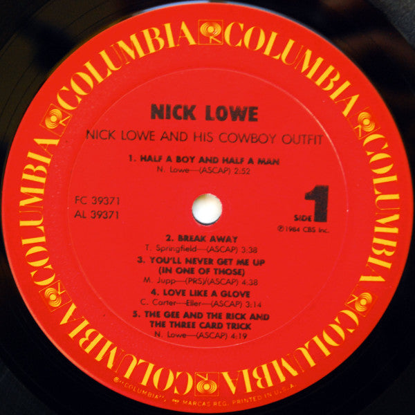 Nick Lowe And His Cowboy Outfit - Nick Lowe And His Cowboy Outfit - LP