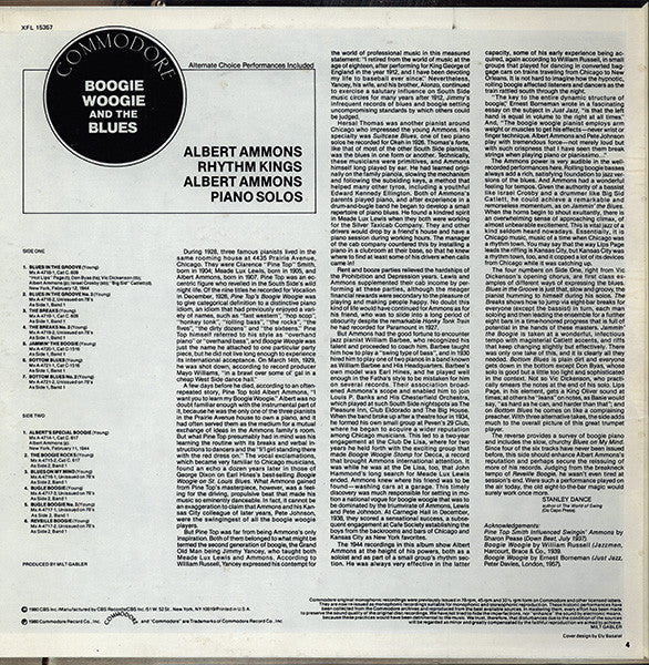 Albert Ammons, Albert Ammons And His Rhythm Kings - Boogie Woogie And The Blues