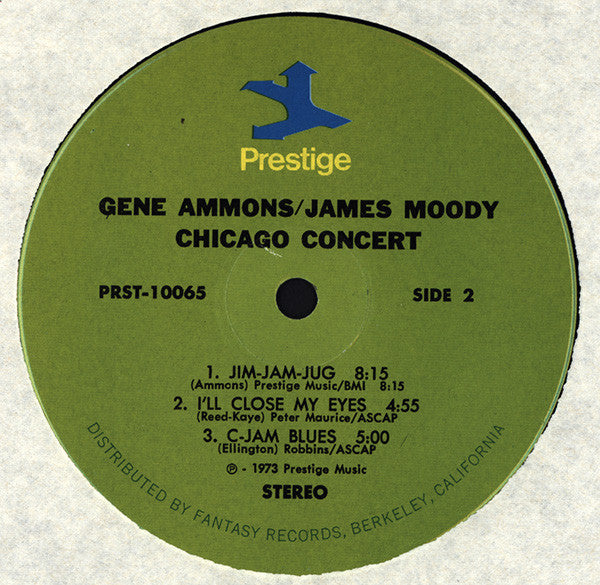 Ammons* & Moody* - Chicago Concert - LP