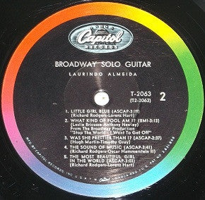 Laurindo Almeida - Broadway Solo Guitar - LP