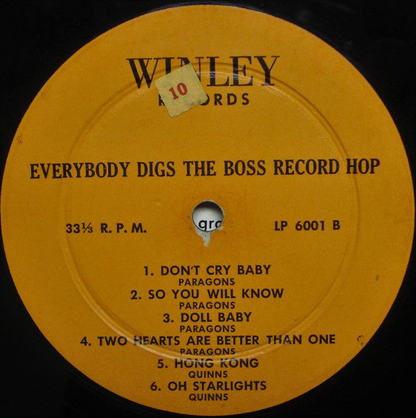 The Paragons (2), The Jesters (2), The Collegians, The Quinns - Everybody Digs The Boss Record Hop! - LP