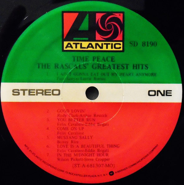 The Rascals - Time Peace: The Rascals' Greatest Hits - LP