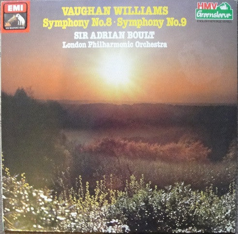 Ralph Vaughan Williams, Sir Adrian Boult, London Philharmonic Orchestra - Symphony No. 8 / Symphony No. 9 - LP