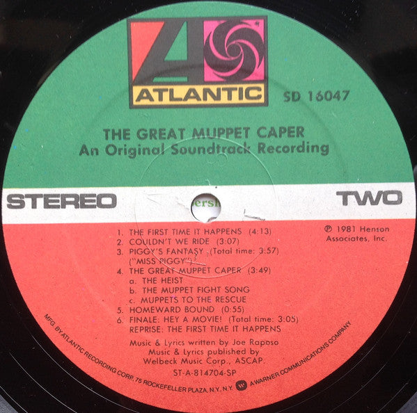 The Muppets - The Great Muppet Caper: An Original Soundtrack Recording - LP