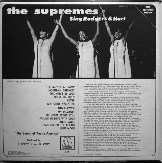 The Supremes - The Supremes Sing Rodgers & Hart - LP
