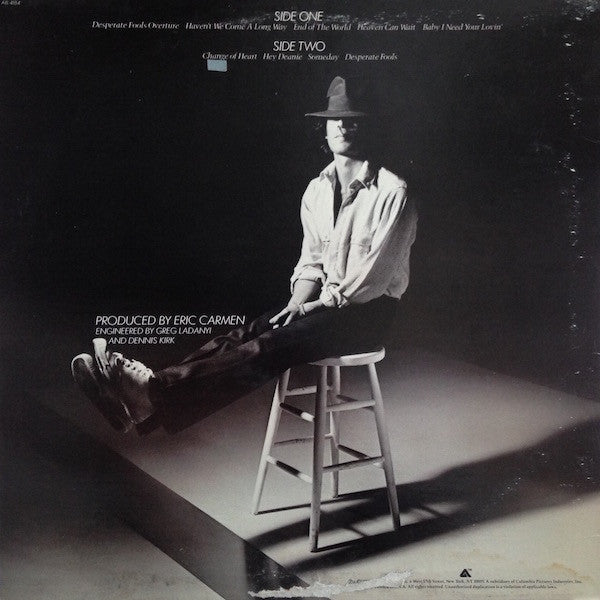 Eric Carmen - Change Of Heart - LP