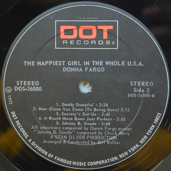 Donna Fargo - The Happiest Girl In The Whole U.S.A. - LP