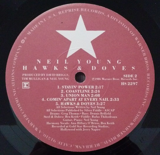 Neil Young - Hawks & Doves - LP