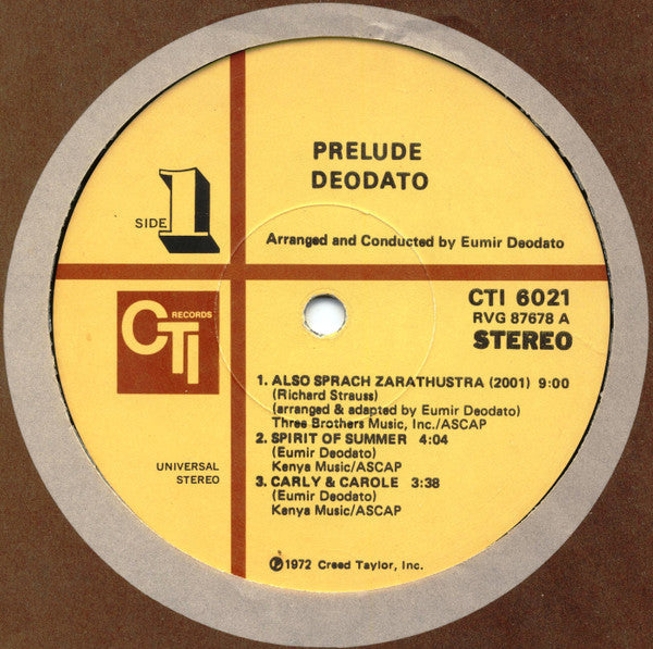 Deodato* - Prelude - LP