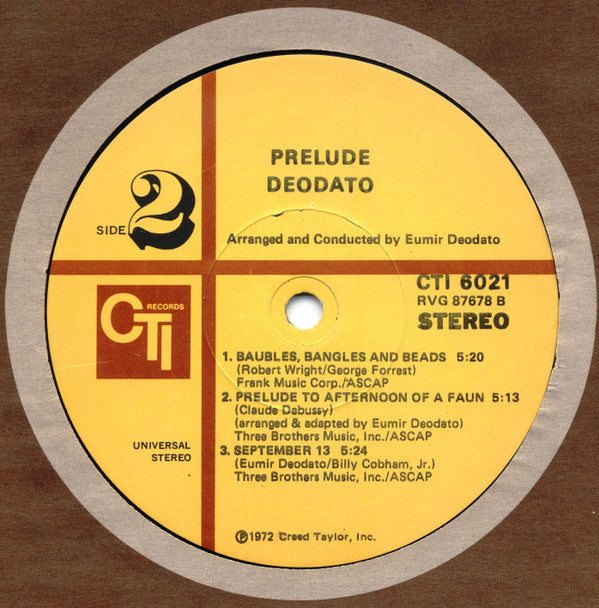 Deodato* - Prelude - LP
